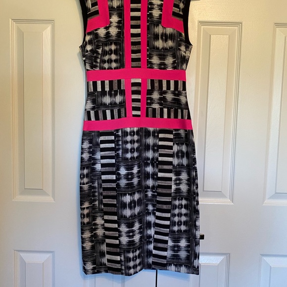 Fitted dress from BCBG with neon piping. - Picture 2 of 8